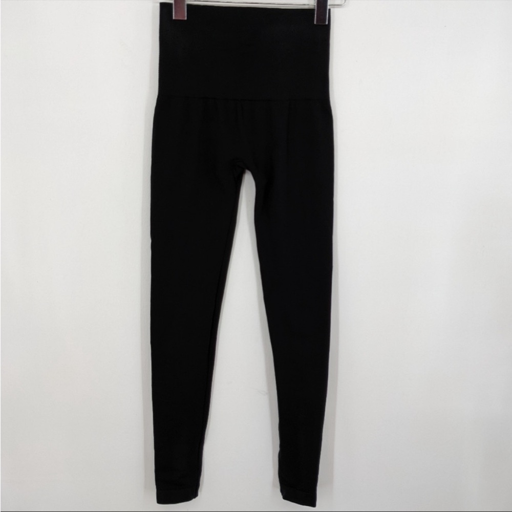 SPANX Assets Black Ponte Shaping Leggings Size Small - Picture 3 of 5